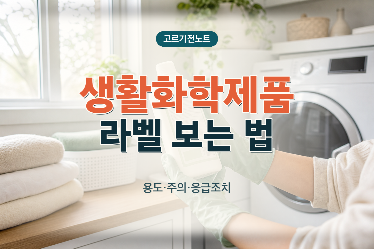 생활화학제품 라벨 보는 법: 용도·주의·응급조치
