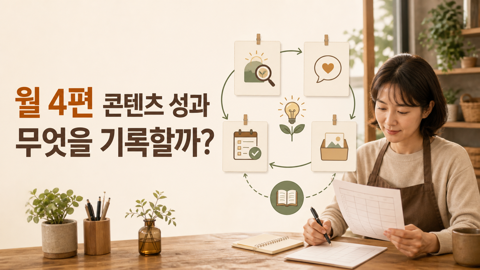 소상공인 월 4편 콘텐츠 운영에서 실제로 확인할 7가지 성과 지표