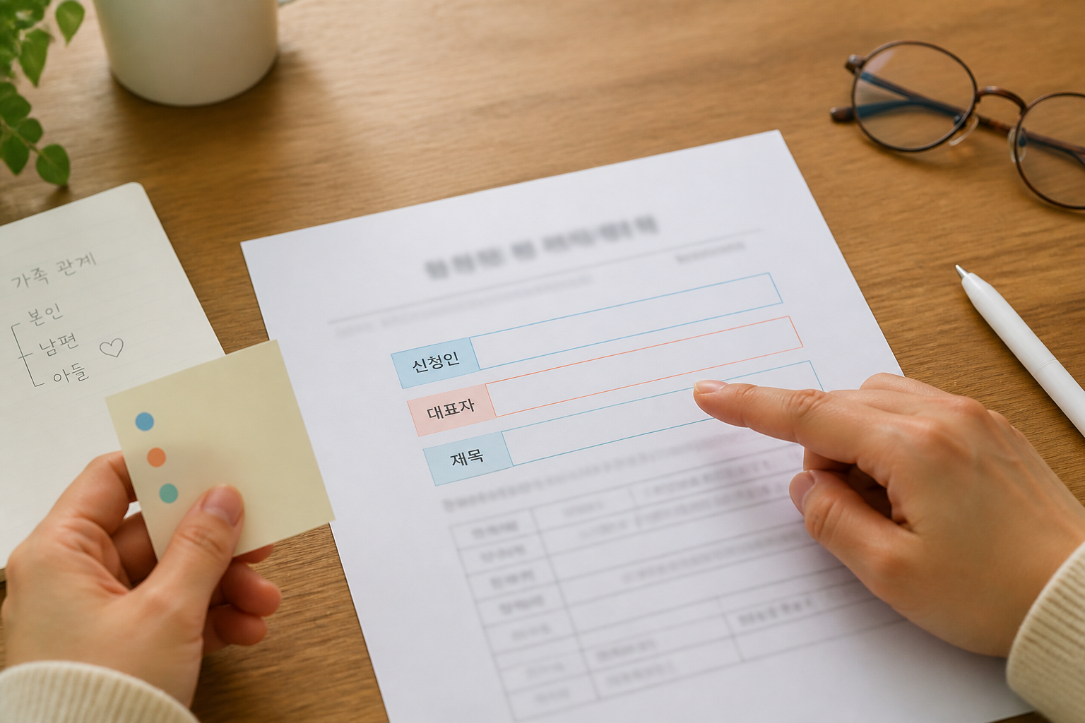 신청인·대리인·대상자 차이: 신청서 이름 칸 쉽게 구분하기