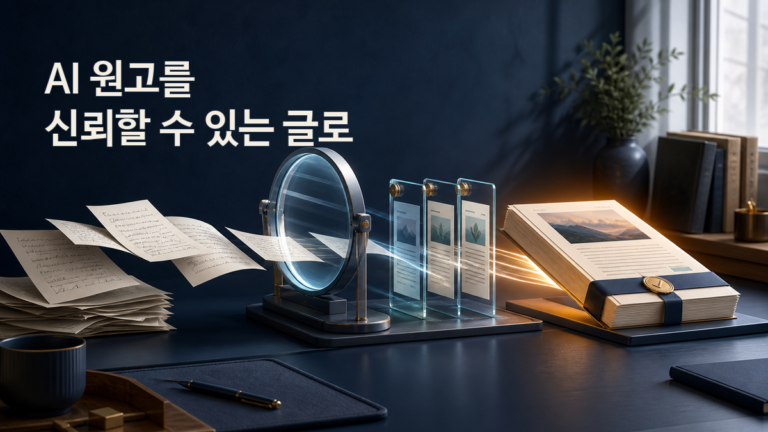 AI로 작성한 블로그 원고를 게시하기 전 확인할 8단계 검수 방법